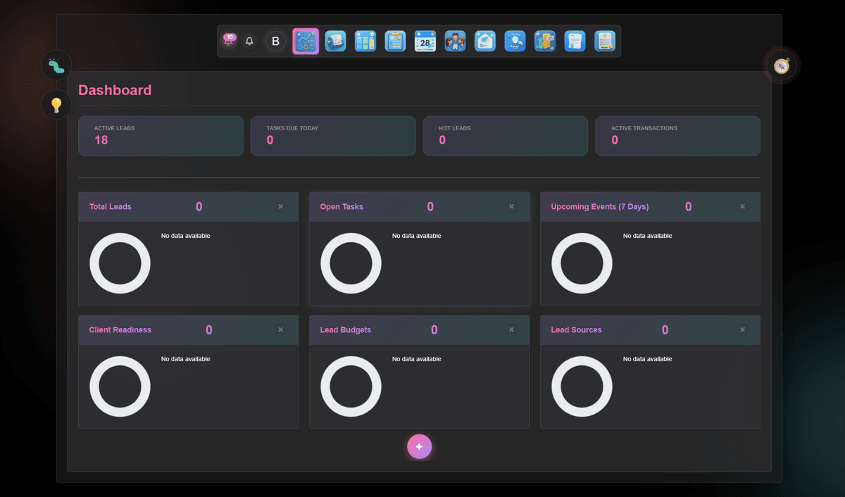 CRM Dashboard with Analytics